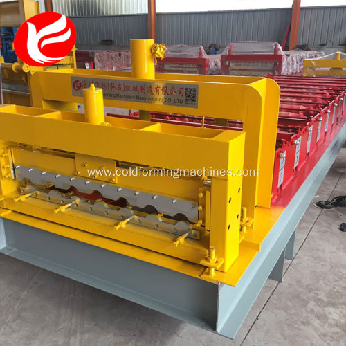 Galvanized panel sheet glazed tile roll making machine